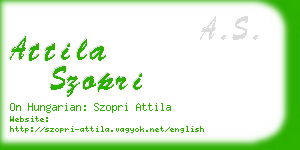 attila szopri business card